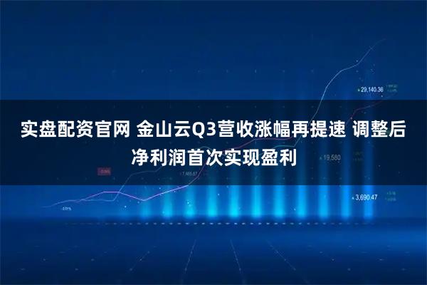 实盘配资官网 金山云Q3营收涨幅再提速 调整后净利润首次实现盈利